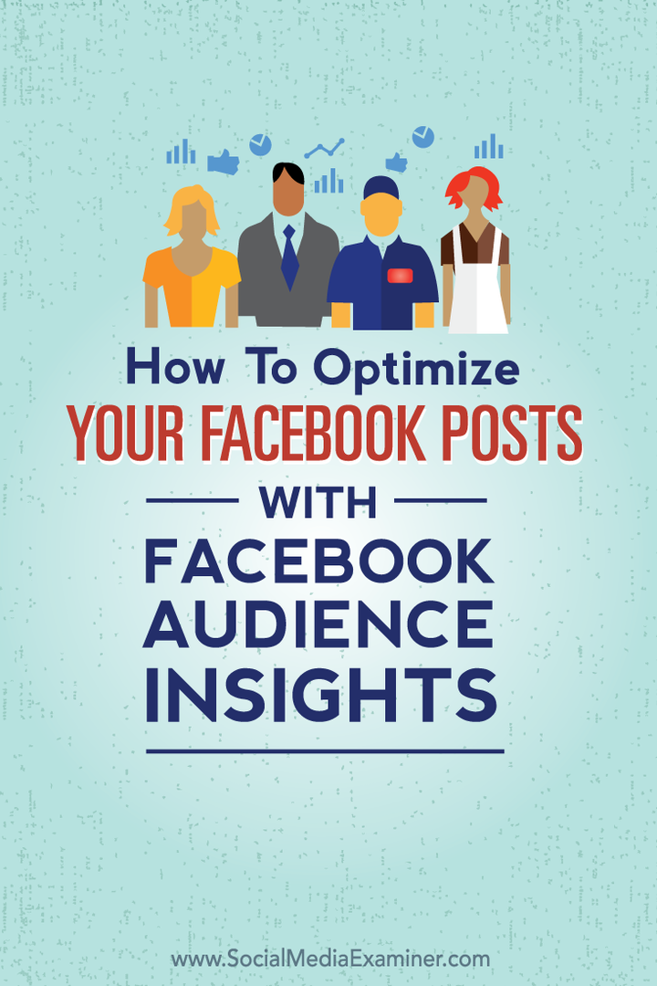 Cara Mengoptimalkan Kiriman Facebook Anda Dengan Wawasan Pemirsa Facebook: Penguji Media Sosial