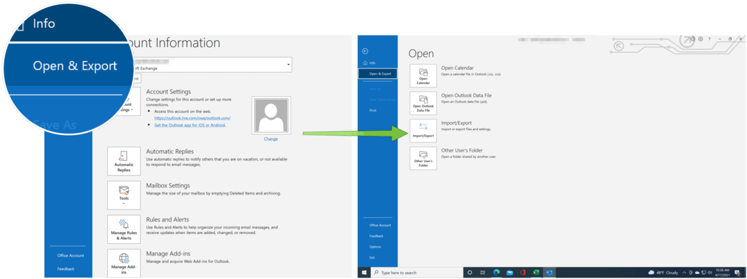 Impor kontak ke Outlook