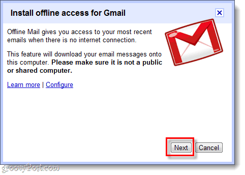 instal akses offline untuk gmail