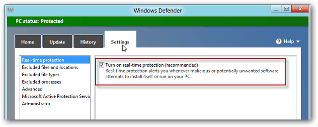Windows Defender di Windows 8 Termasuk MSE