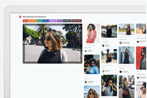 Pinterest membangun teknologi pencarian visualnya ke dalam ekstensi browser Pinterest untuk Chrome.