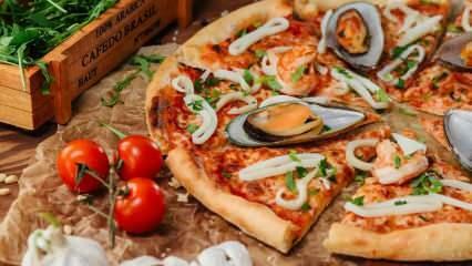 Bagaimana cara membuat pizza makanan laut? Resep pizza seafood Mediterania di rumah! Pizza Di Mare