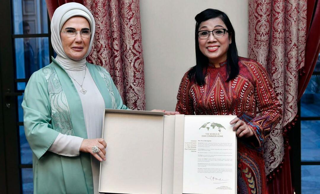 Ibu Negara Erdoğan bertemu dengan istri Perdana Menteri Vietnam!