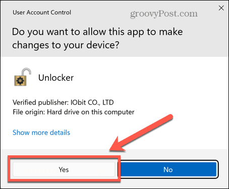 windows mengizinkan izin iobit