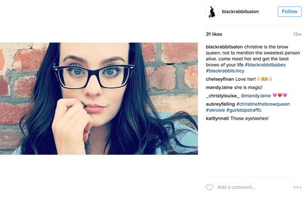 Kiriman Instagram Salon Rambut Kelinci Hitam