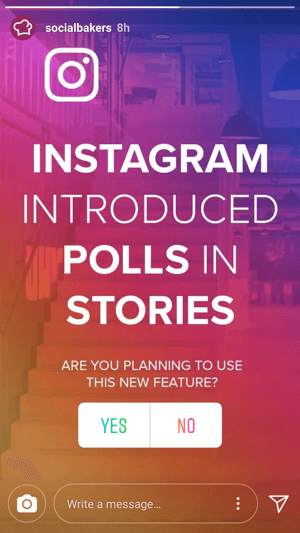 @socialbakers meminta masukan tentang fitur polling baru.