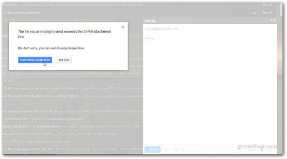 kirim menggunakan google drive