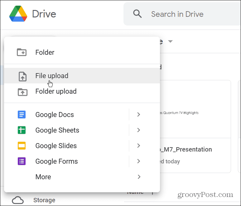 unggah PPTX ke Google Drive