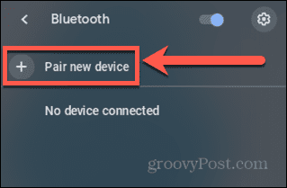 Chromebook tambahkan perangkat baru