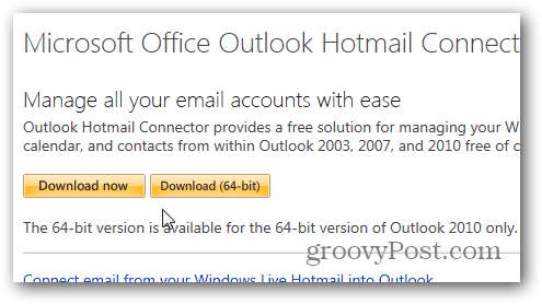 Outlook.com Outlook Hotmail Connector - Unduh