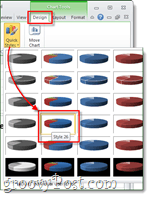 ubah gaya piechart Anda