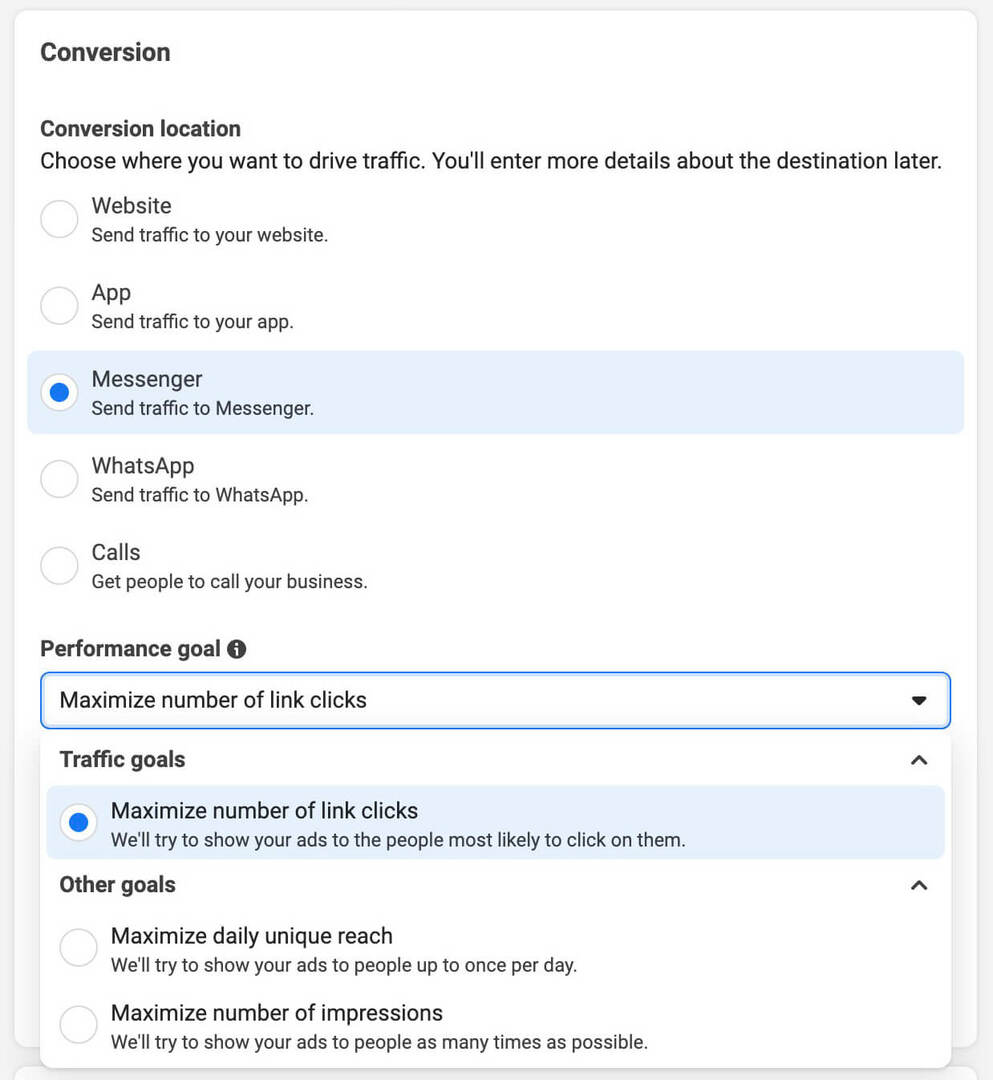 set-up-klik-ke-messenger-ads-in-facebook-reels-configure-ad-set-traffic-objective-5