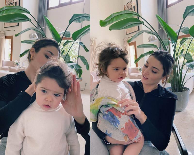Hande Erçel mengguncang media sosial dengan keponakannya Mavi!
