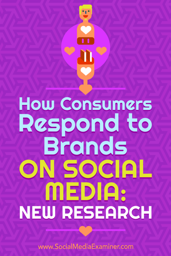 Bagaimana Konsumen Merespon Merek di Media Sosial: Riset Baru: Penguji Media Sosial