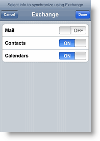 Apple iPhone dan iPod Touch Nonaktifkan Mail Sync dengan ActiveSync Exchange
