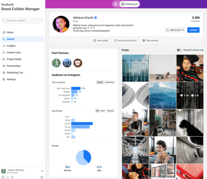 Manajer Kolaborasi Merek Instagram dan Alat Tren Pinterest: Penguji Media Sosial