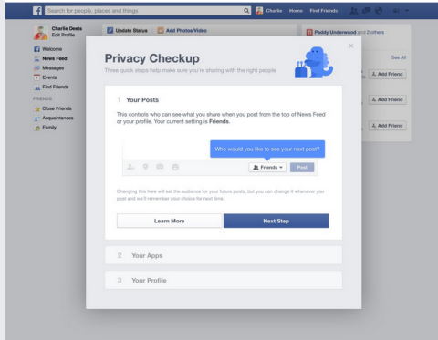 pemeriksaan privasi facebook