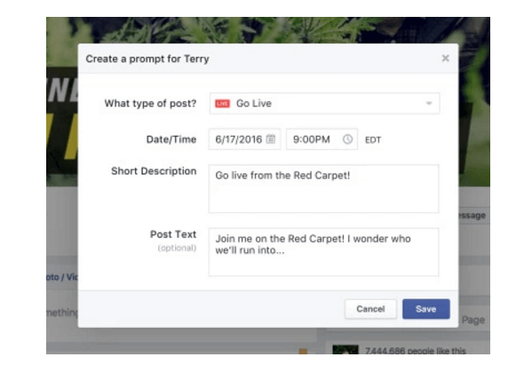 Facebook Mentions menambahkan beberapa fitur siaran langsung baru seperti draf dan pengingat video langsung, alat moderasi komentar, pemangkasan ulangan, dan alat penyesuaian lainnya.