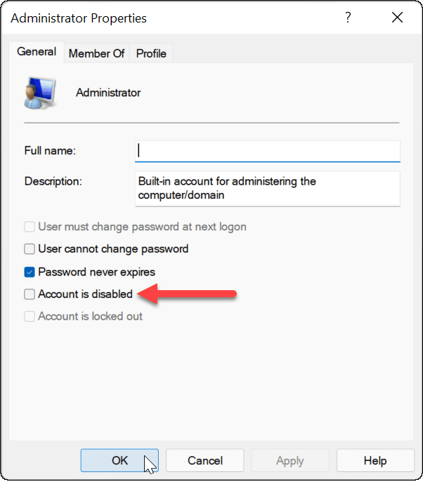 aktifkan akun administrator di Windows 11