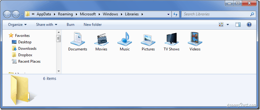 Cara Mengubah Ikon Perpustakaan Windows 7