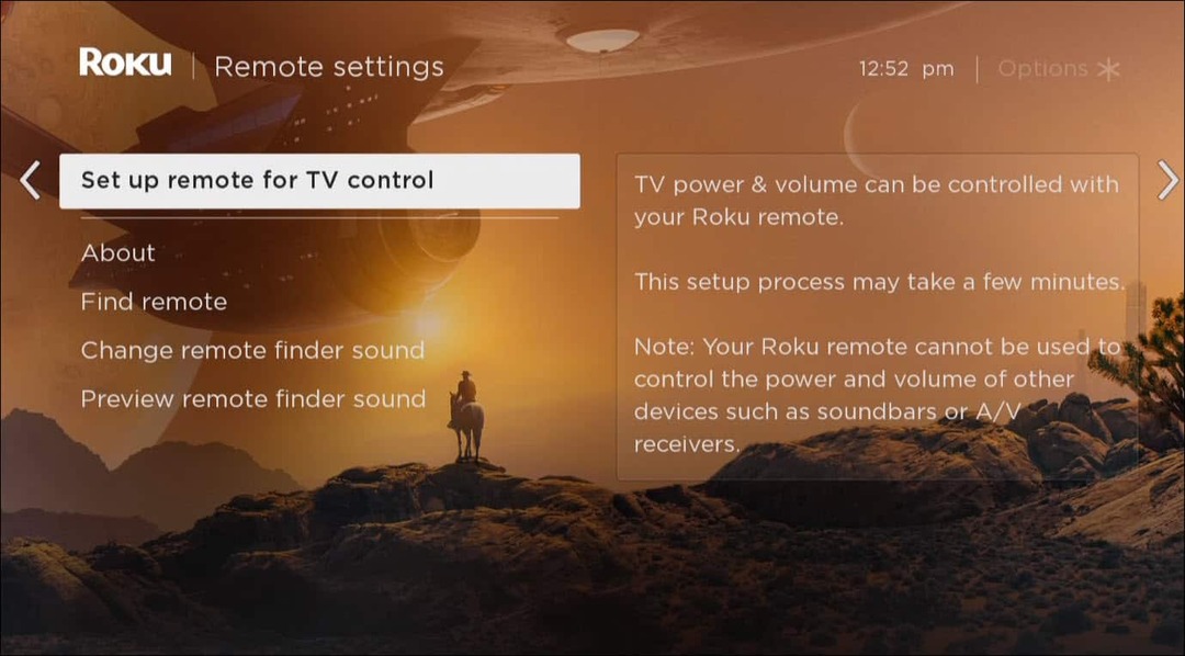 mengontrol TV dengan remote Roku