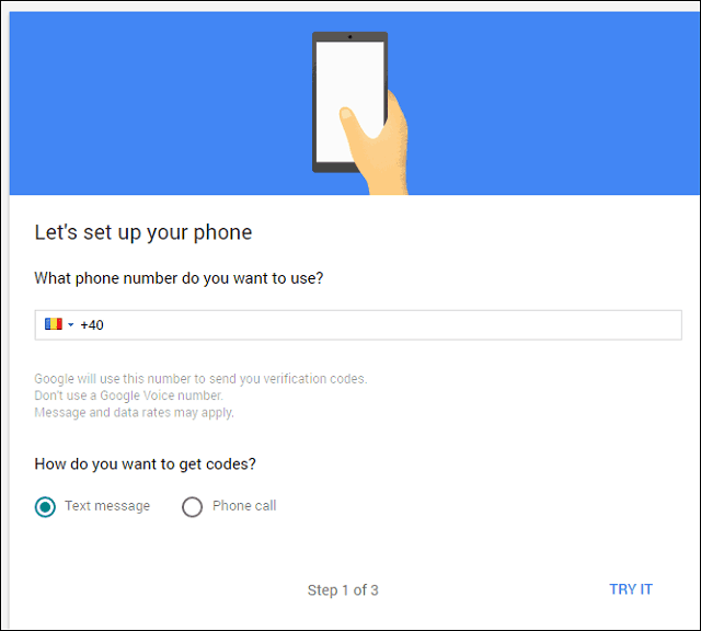 Google teks verifikasi 2 langkah