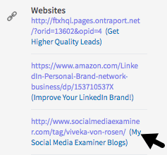Meskipun Anda tidak lagi dapat menyesuaikan link profil LinkedIn Anda, Anda dapat menyertakan deskripsi di sebelahnya.