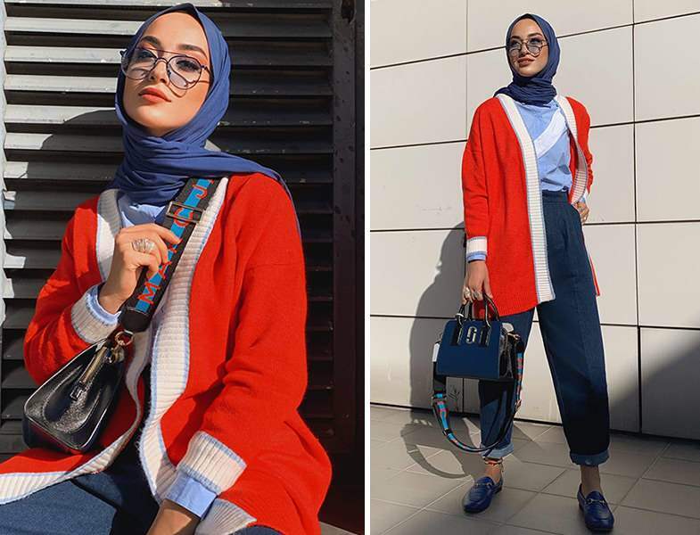 Model cardigan yang menonjol dalam fashion hijab tahun 2021 | Bagaimana cara memadukan cardigan?