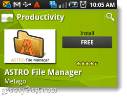 Pengelola file Astro instal gratis