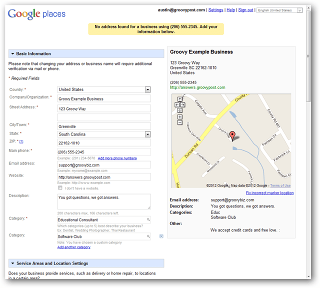 buat google maps listing lokal baru