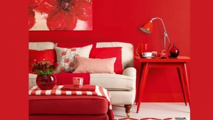 Area penggunaan merah dalam dekorasi