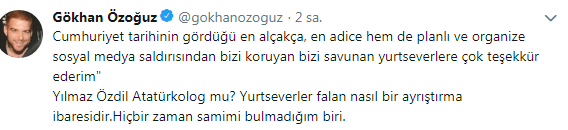 Kritik keras dari Gökhan Özoğuz ke buku mahal Yılmaz Özdil!