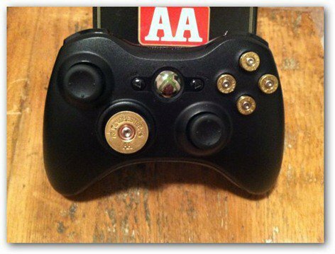 steampunk xbox 360 tombol peluru pengendali