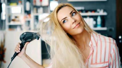 Apa yang dilakukan untuk mencegah agar pengering rambut tidak rusak?