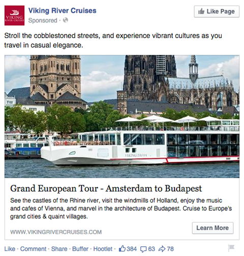 viking river cruises iklan feed berita facebook