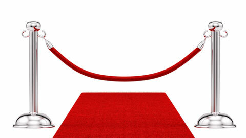 shutterstock 103168676 gambar karpet merah dan tali beludru