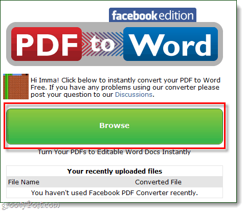 Jelajahi PDF ke kata Facebook