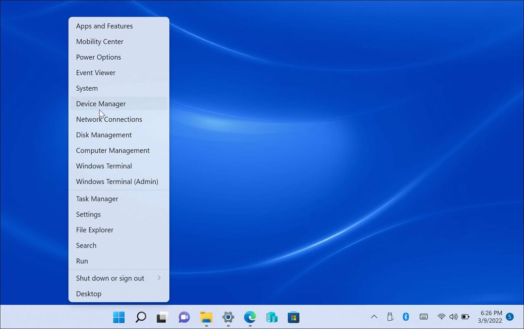 menu manajer perangkat windows 11