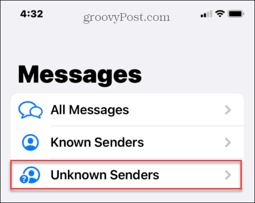 Sembunyikan Spam Teks Pengirim Tidak Dikenal di iPhone