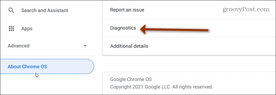 Diagnostik Chromebook