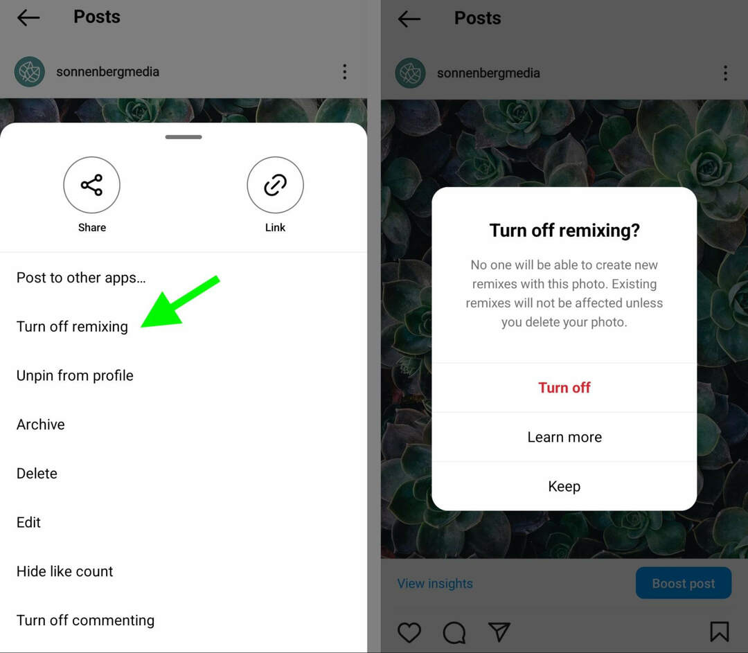 cara-menggunakan-instagram-photo-remix-feature-turn-on-off-post-remixing-langkah-16