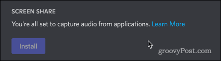 plugin audio perselisihan terpasang