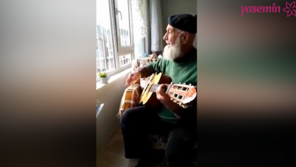 Kakek bermain dan mengatakan 'Ah lie world' dengan gitar!
