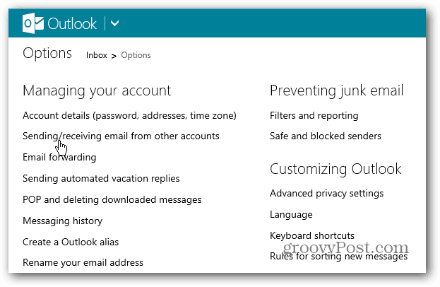 Tips Outlook.com: Tetapkan Akun Email Default Anda
