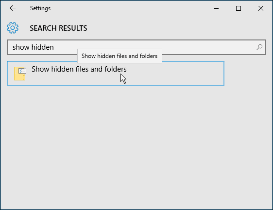 Pencarian Pengaturan Windows 10