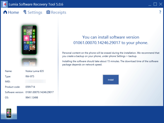Lumia Recovery Tool Windows 10 untuk ponsel