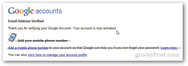 alamat email akun google diverifikasi