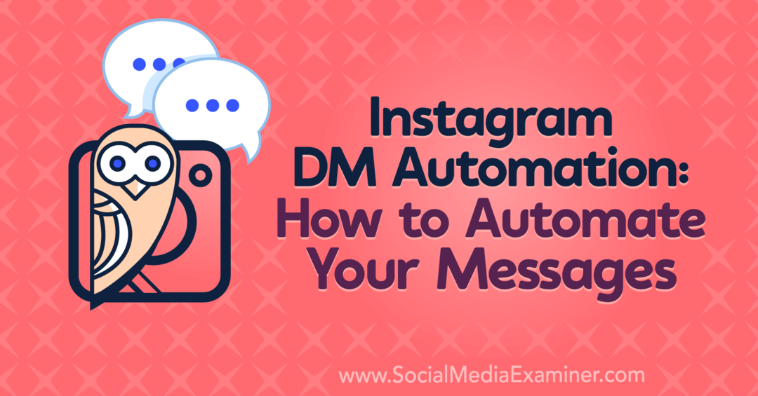 Instagram DM Automation: Cara Mengotomatiskan Pesan Anda yang menampilkan wawasan dari Natasha Takahashi di Podcast Pemasaran Media Sosial.