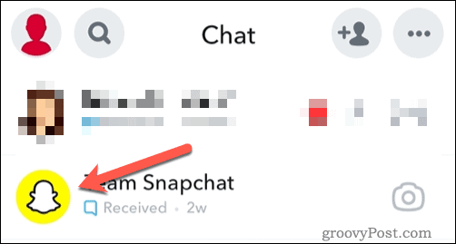 Buka ikon teman di Snapchat