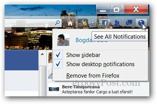 facebook messenger untuk bilah notifikasi firefox